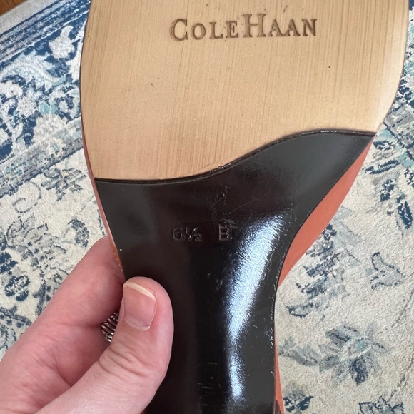 Cole Haan Women's Navy and Brown Slide Sandals - Picture 4 of 4